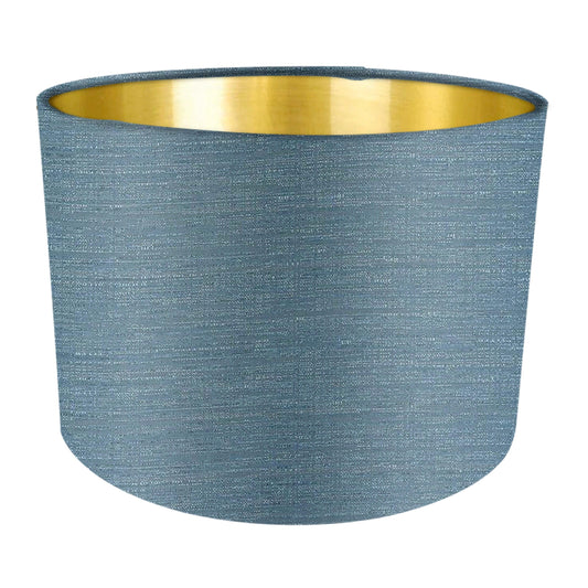 Seafoam Fabric Lampshade - Blue Crocus Textiles