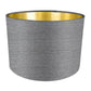 Silver Fabric Lampshade - Blue Crocus Textiles
