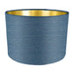 Teal Fabric Lampshade - Blue Crocus Textiles