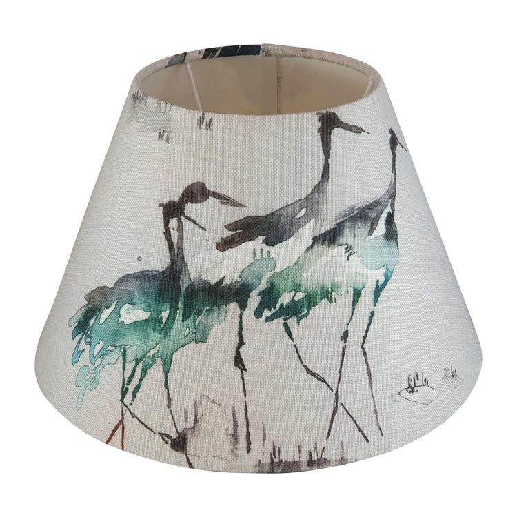 Voyage Bird Lampshade - Blue Crocus Textiles