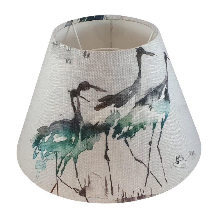 Voyage Bird Lampshade - Blue Crocus Textiles