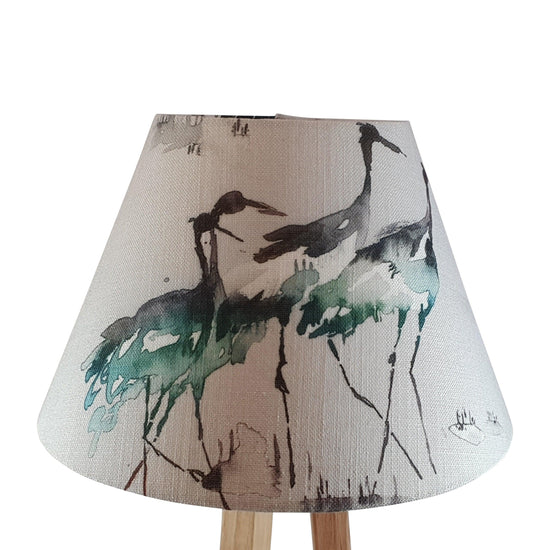 Voyage Bird Lampshade - Blue Crocus Textiles